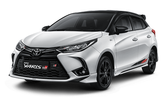 Yaris warna Black + Super White II
