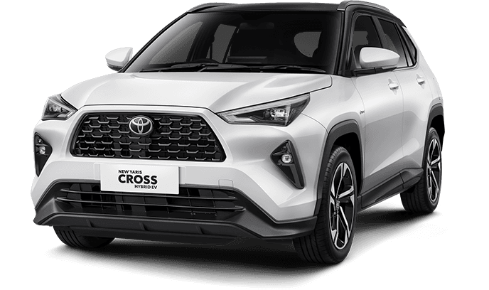 New Yaris Cross G Hybrid EV warna Attitude Black Mica / Platinum White Pearl