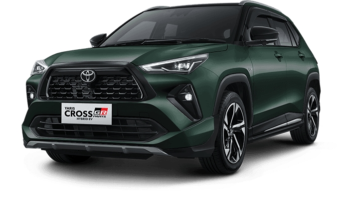 Yaris Cross S Hybrid EV warna Greenish Greenmetal M.M (Spot Order*)
