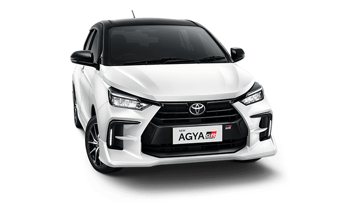 New Agya GR Sport warna Black - White