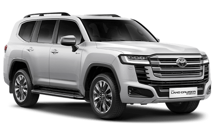 New Land Cruiser Hybrid EV warna Precious White