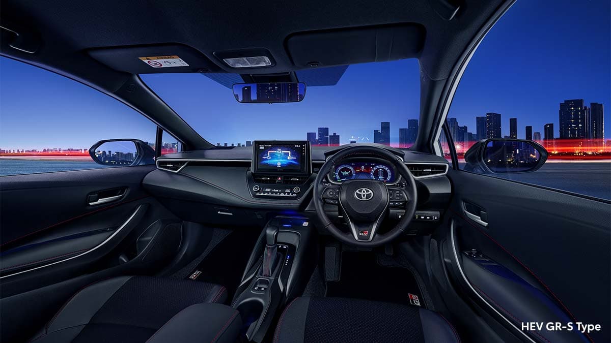New Corolla Altis Hybrid EV GR Sport: Luxurious Interior
