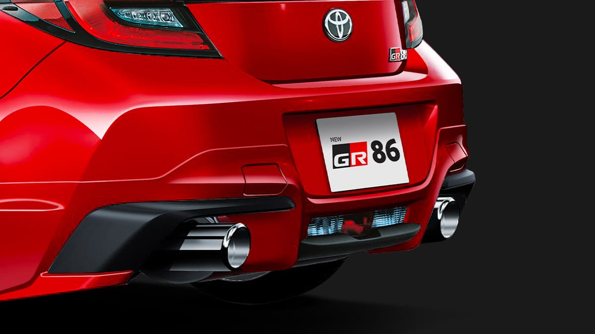 All New GR 86: Powerful GR Rear Bumper Spoiler