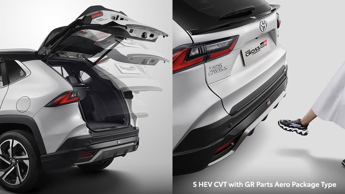 Yaris Cross S Hybrid EV: Seamless Electric Power Back Door with Kick Sensor
