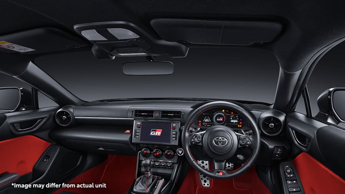 All New GR 86: Sporty Dashboard