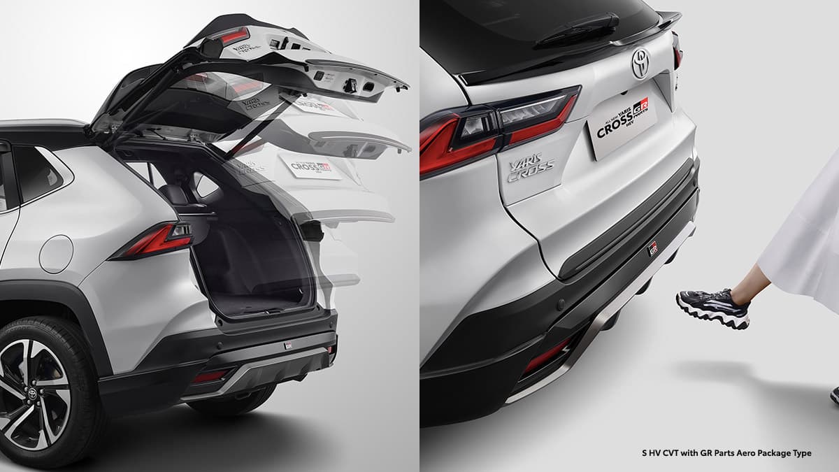 New Yaris Cross: Seamless Electric Power Back Door with Kick Sensor