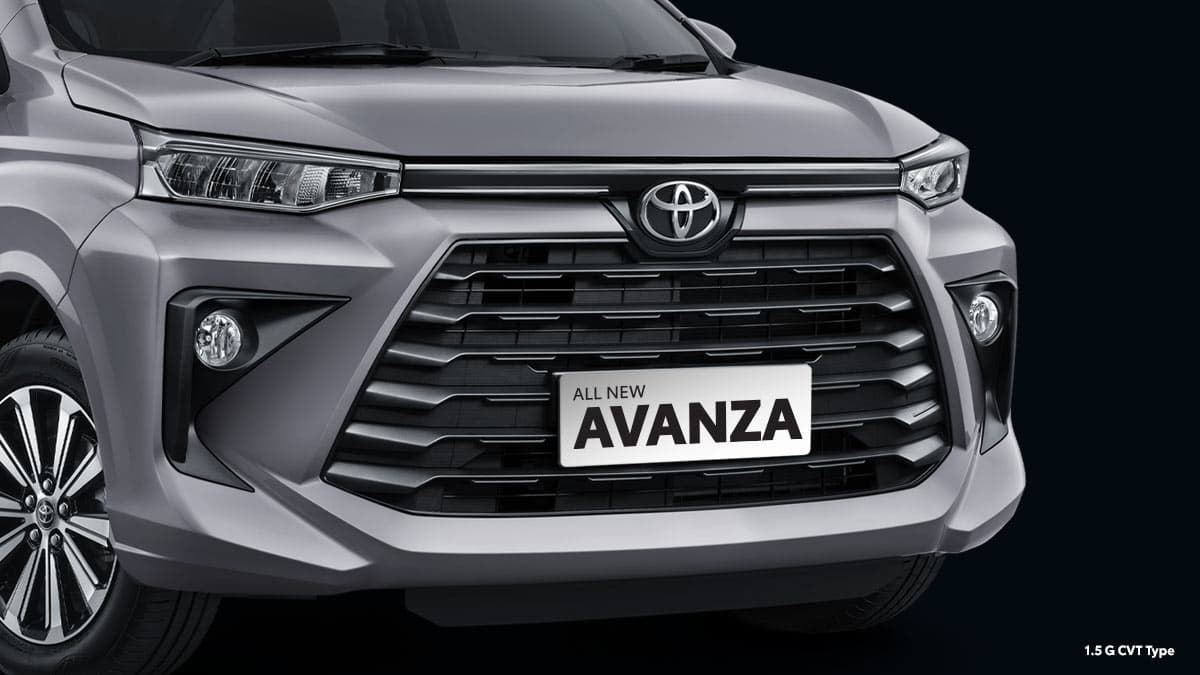 All New Avanza: New Bold Front Bumper Design with New Sharp LED Headlamp (All Type) and New Fog Lamp (1.5 G Type)