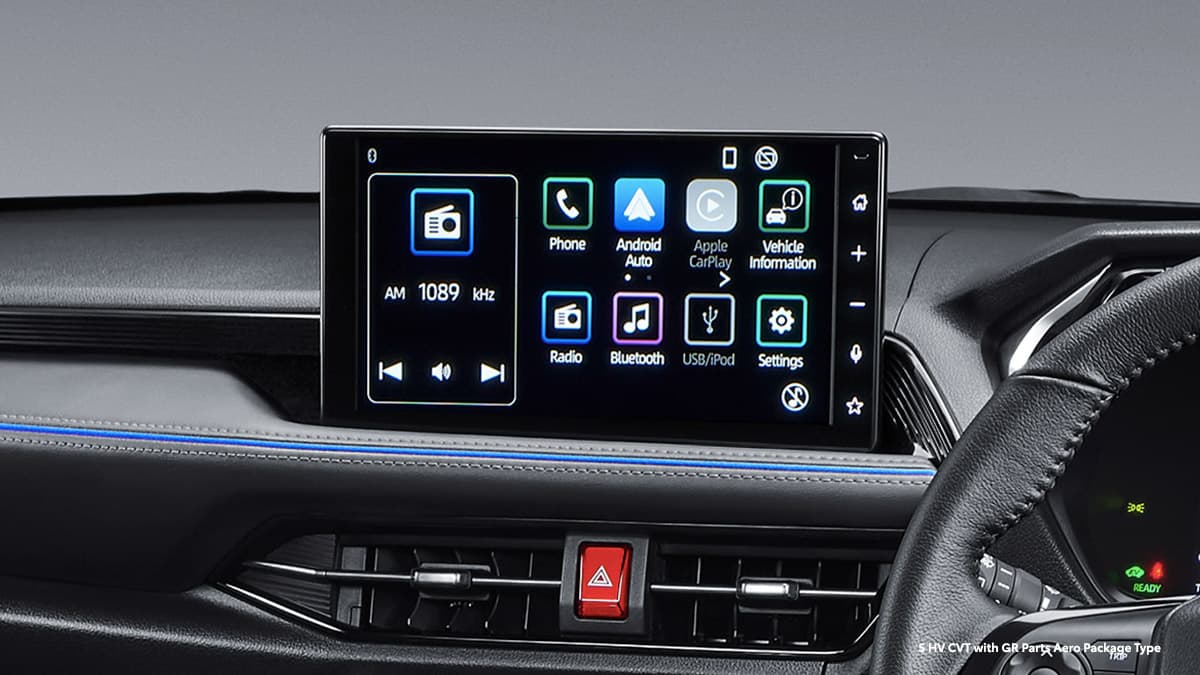 New Yaris Cross: Marvelous 10.1" Display Audio with Wireless Smartphone Connectivity (All S Type)