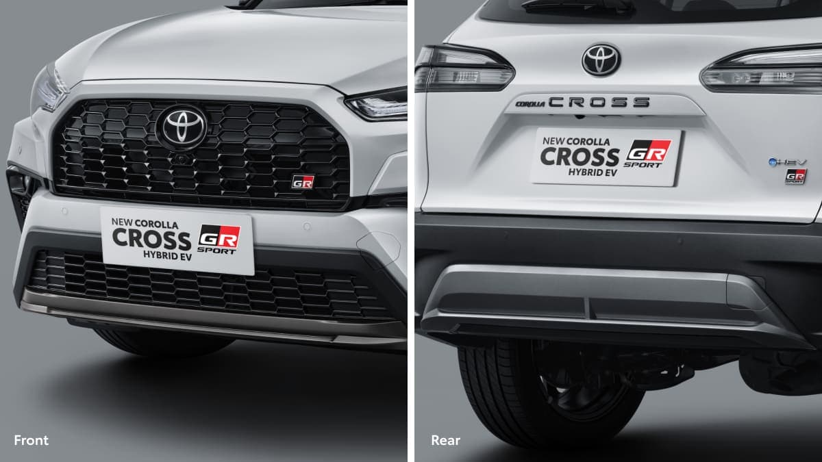 New Corolla Cross Hybrid EV GR Sport: New Front and Rear Skid Plate