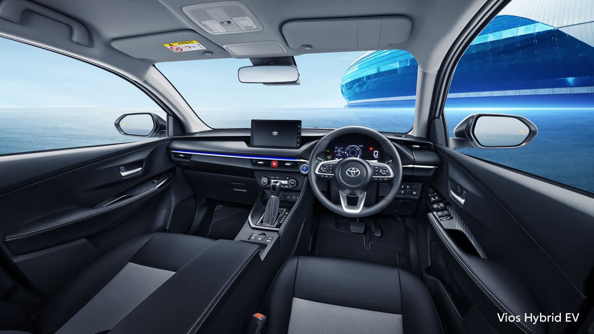 New Vios Hybrid EV: Interior Cabin & Dashboard