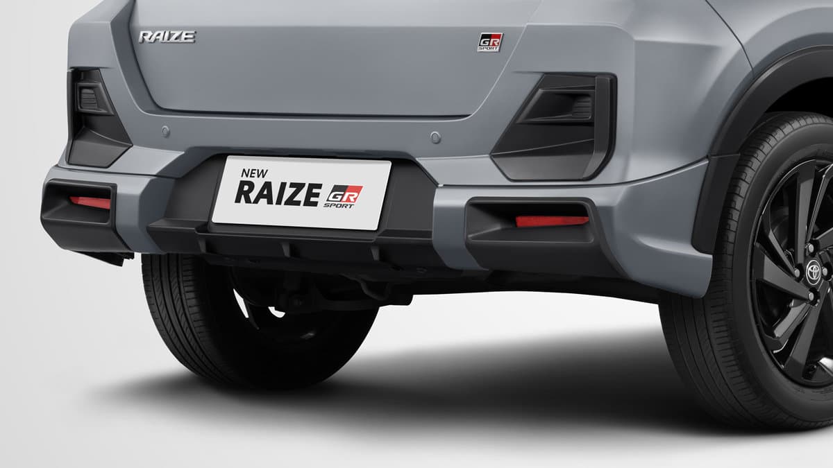 New Raize GR Sport: New Rear Bumper Spoiler GR Sport Aerokit