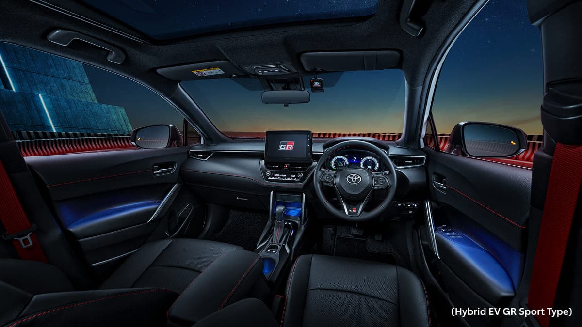 New Corolla Cross Hybrid EV GR Sport: Sophisticated Dashboard Design