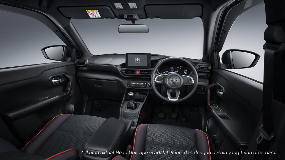 New Raize G: New Sporty Black Interior