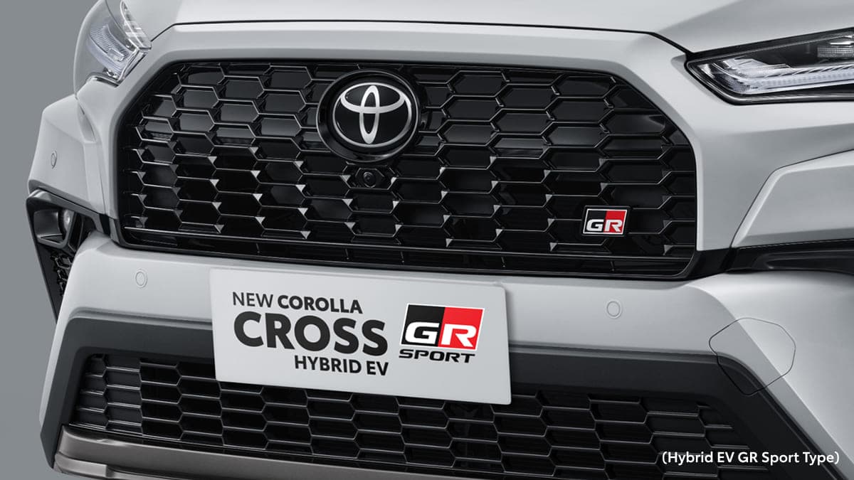 New Corolla Cross Hybrid EV GR Sport: New Front Grille with GR Emblem