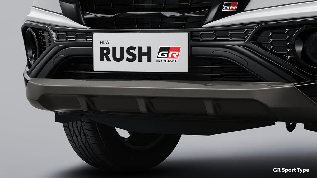 Rush: New Black Glossy Design Front Bumper Spoiler